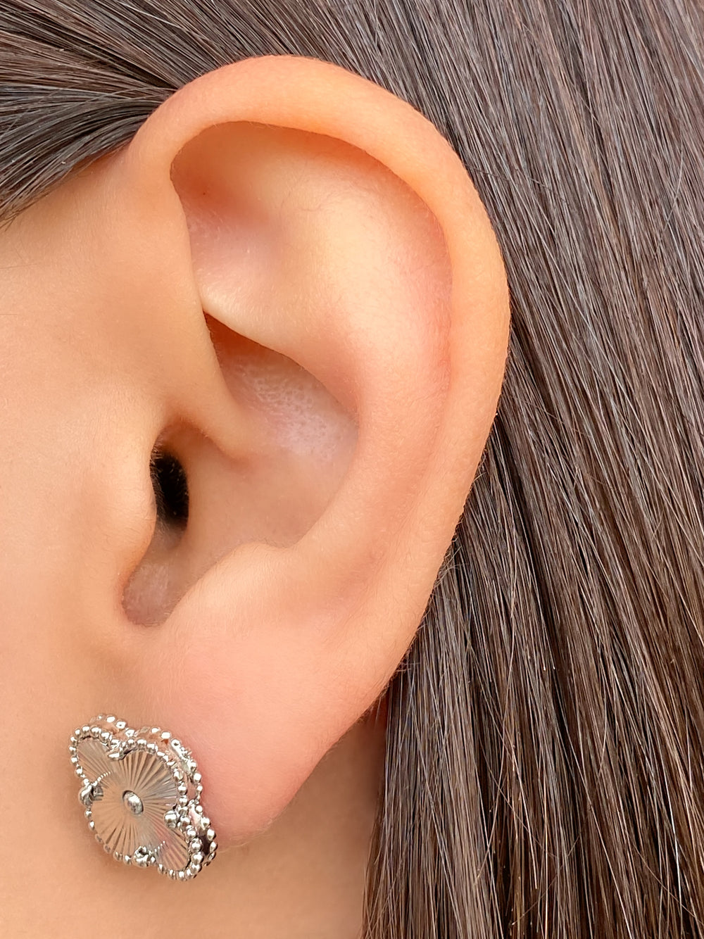 Par Arete Trebol Cuatro Hojas