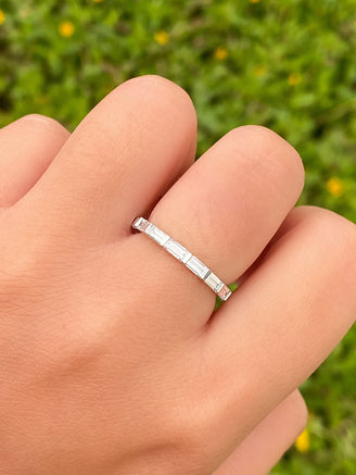 Anillo Churumbela Baguettes 1.2 Ct Diamantes Lab Grown