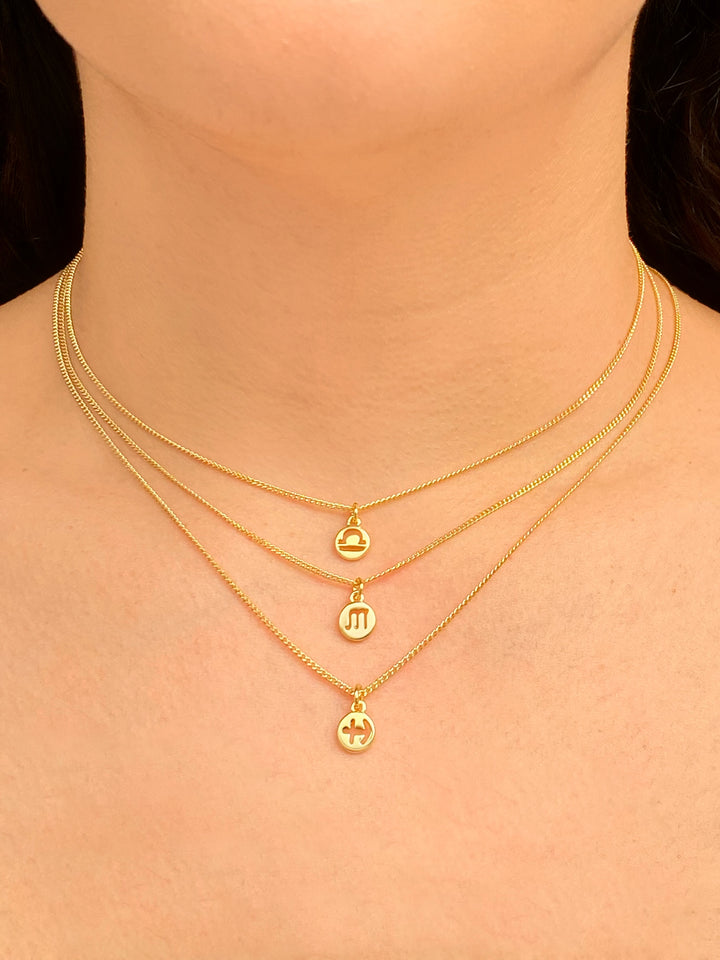 Collar Mini Dije Signo Zodiacal