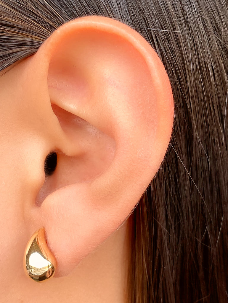 Par Mini Gota Oro 14k