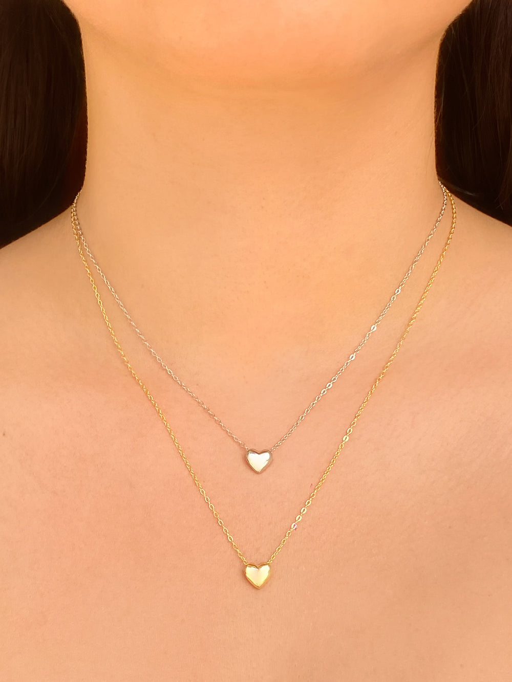 Collar Con Corazon Liso