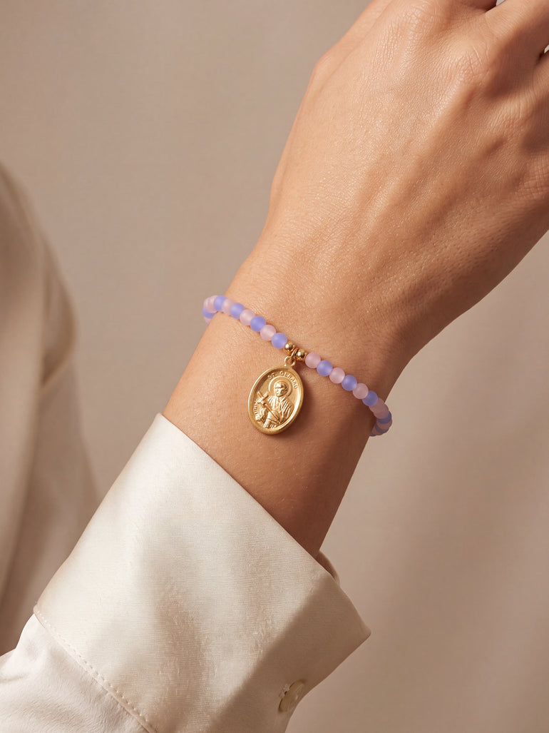 Pulsera Azul Y Rosa San Gerardo Para Embarazadas