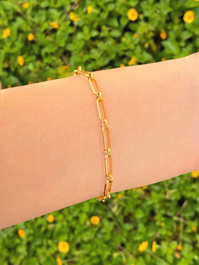 Pulsera Eslabon Tipo Clip