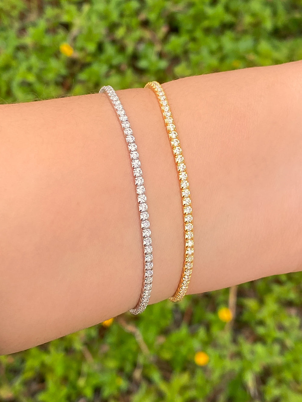 Pulsera Zirconias 2 mm