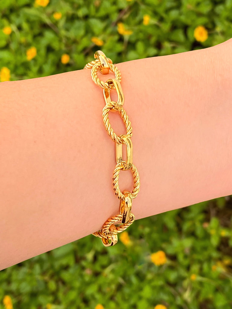 Pulsera Ovalado Enlazado Trenzado