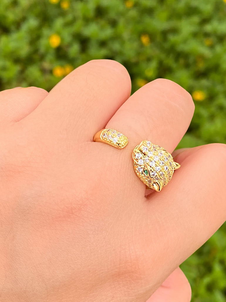 Anillo Jaguar Con Zirconias