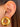 Par Arete Circulo Hueco Chunky