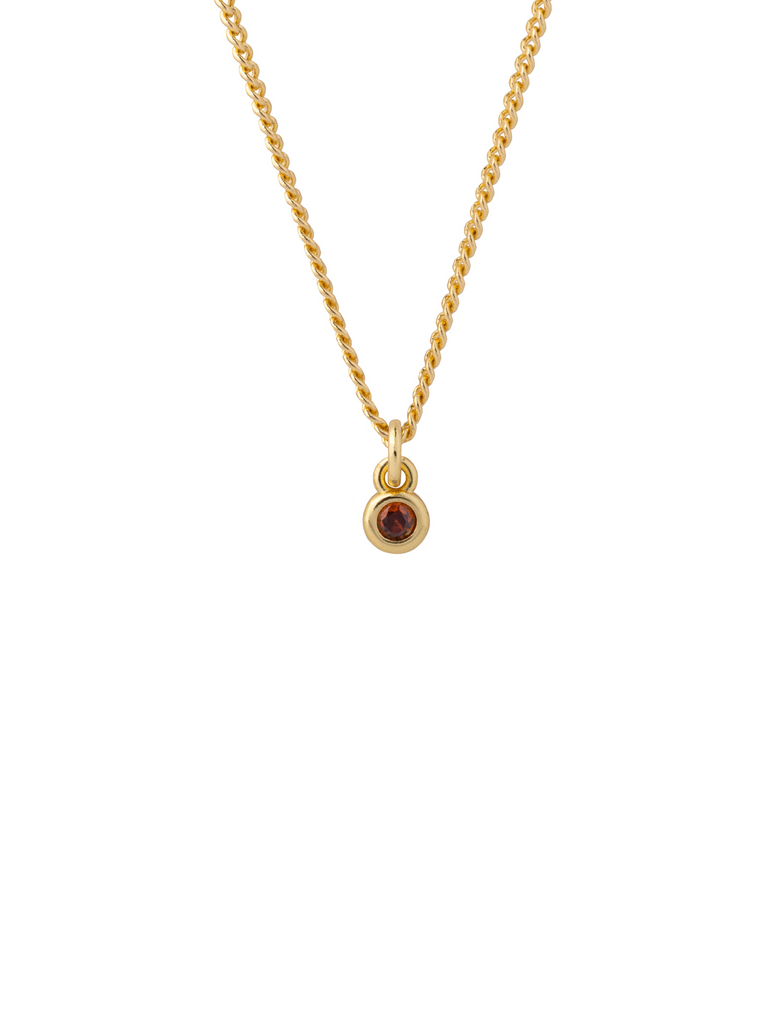 Personaliza Tu Collar Birthstone Redondo