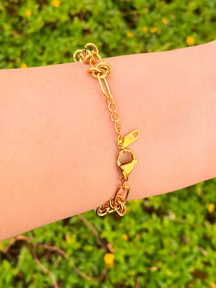 Pulsera Eslabones Y Nudos