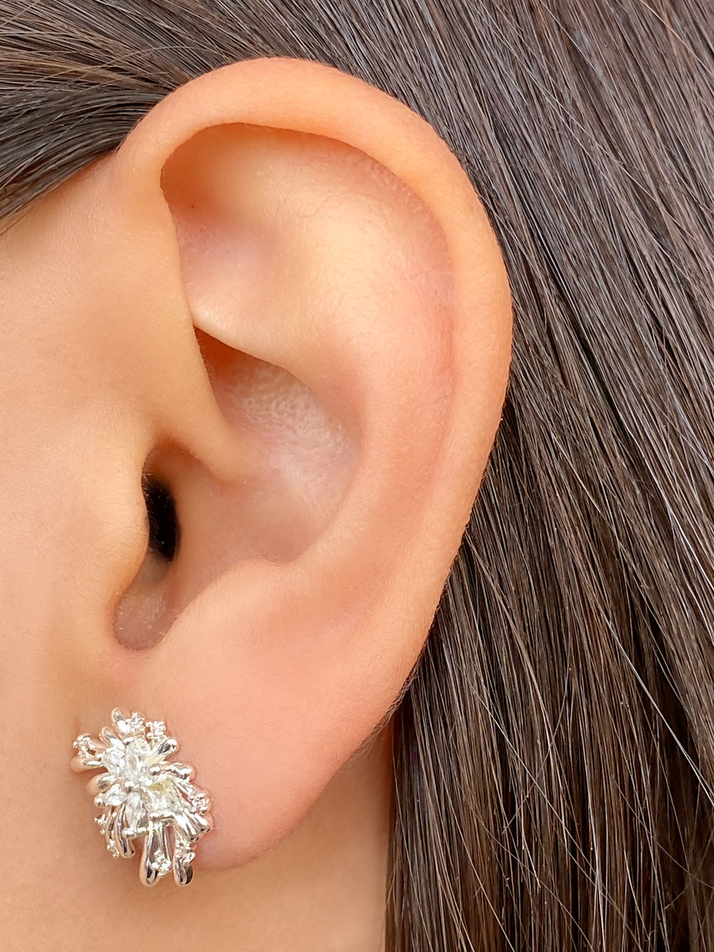 Par Arete Flor Destello