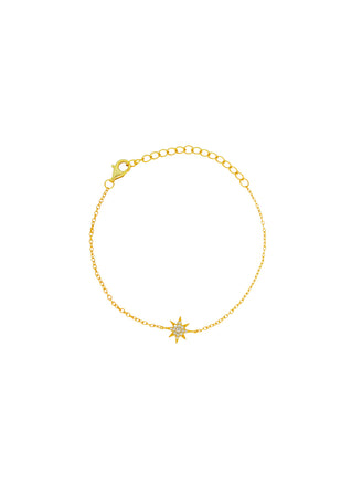 Pulsera Con Estrella Del Norte Zirconias