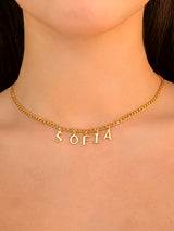 Personaliza Tu Collar Eslabon Dorado