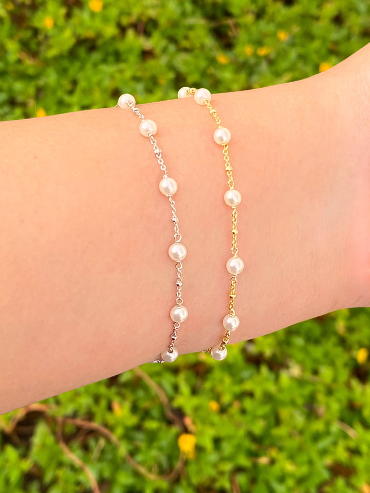 Pulsera Con Perlitas