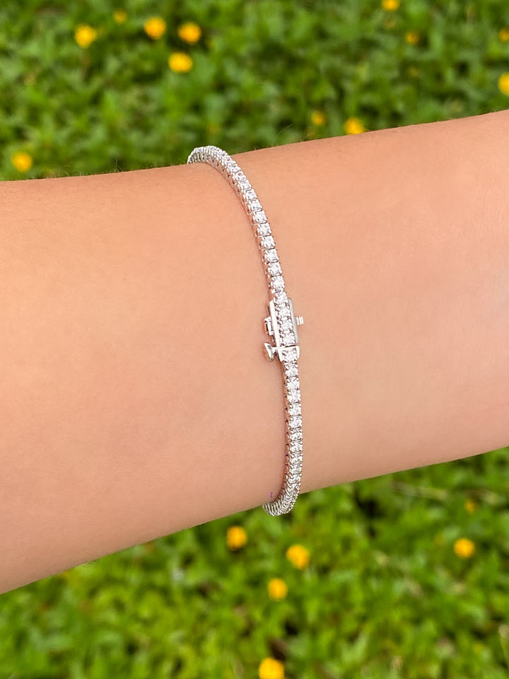 Tennis Bracelet 2 Ct Diamantes Lab Grown