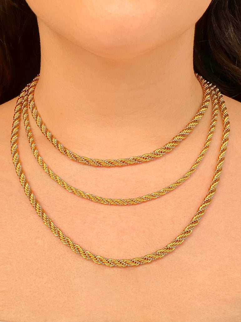 Collar Trenzado Combinado