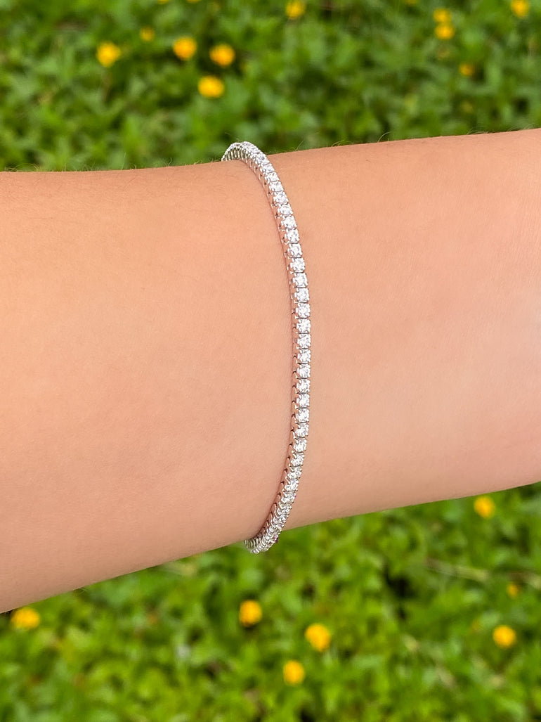 Tennis Bracelet 2 Ct Diamantes Lab Grown