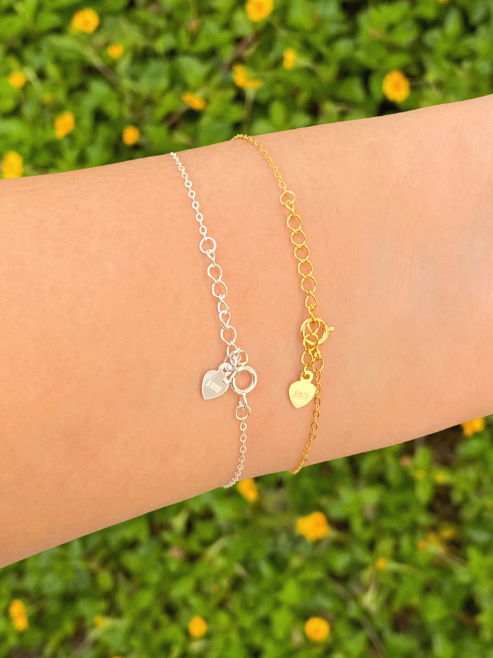 Pulsera Con Dijes Circulos Lisos
