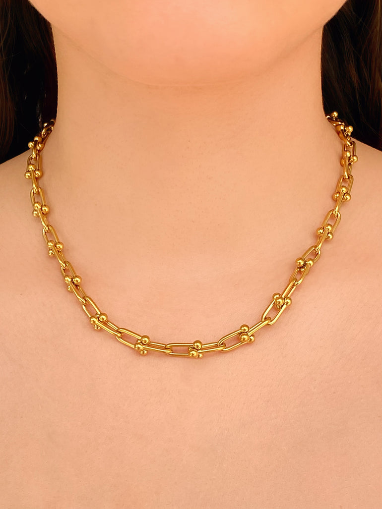 Collar Eslabones Enlazados Chunky