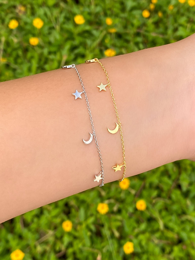 Pulsera Estrellas y Lunas