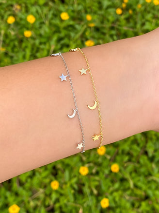 Pulsera Estrellas y Lunas