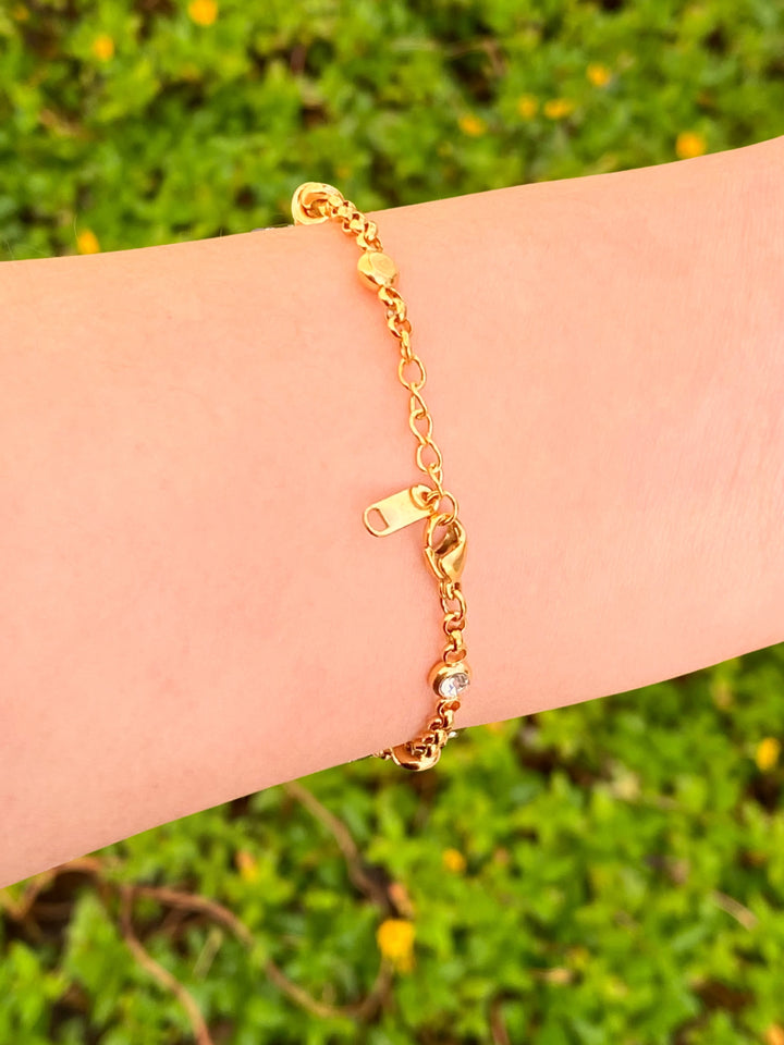 Pulsera Nudos Y Zirconias