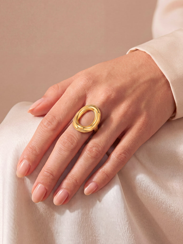 Anillo Ovalo Abierto