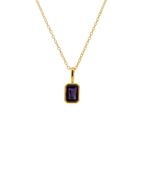 Collar Birthstone Rectangular