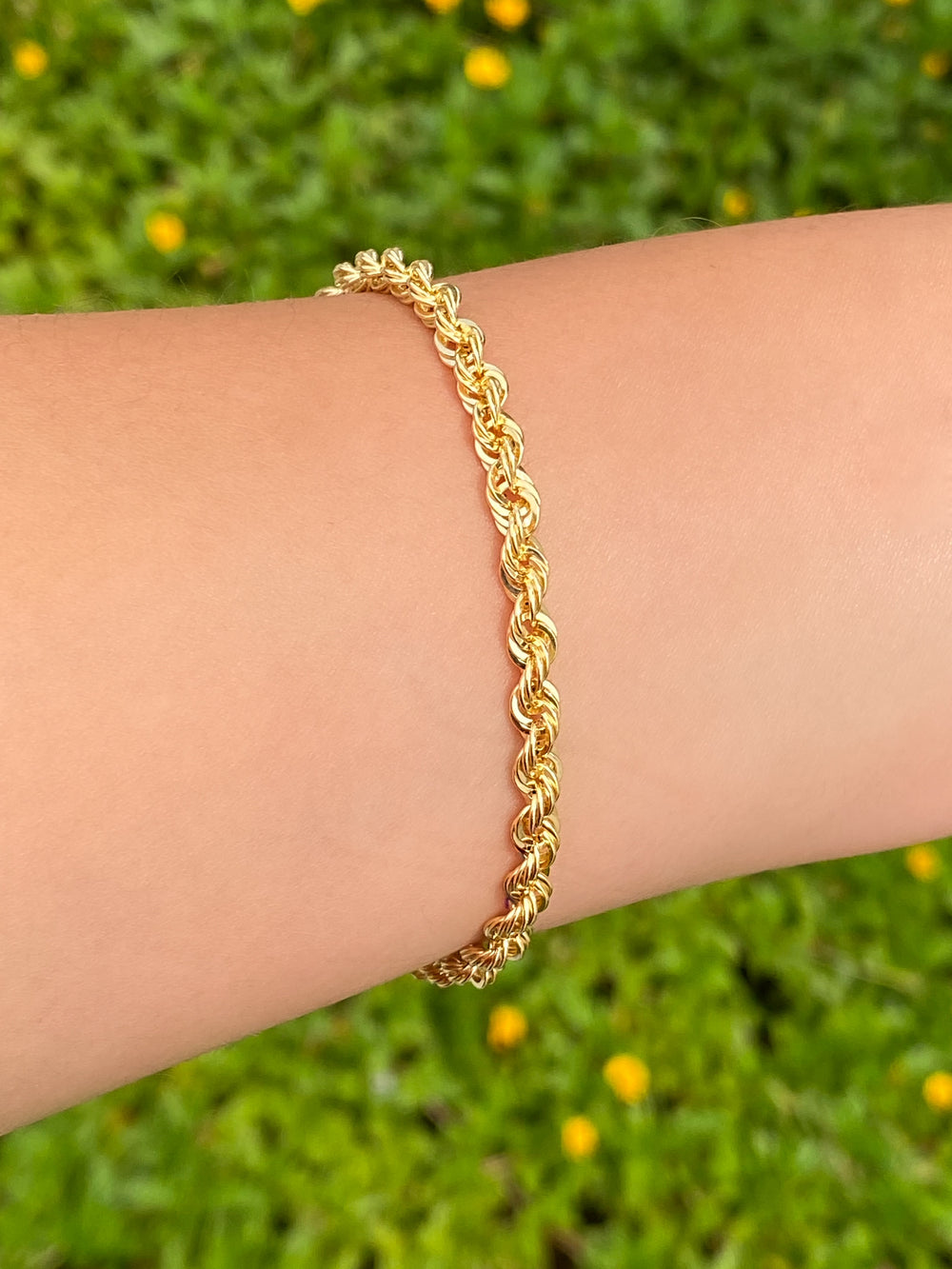 Pulsera Torcida 4 mm Oro 14k
