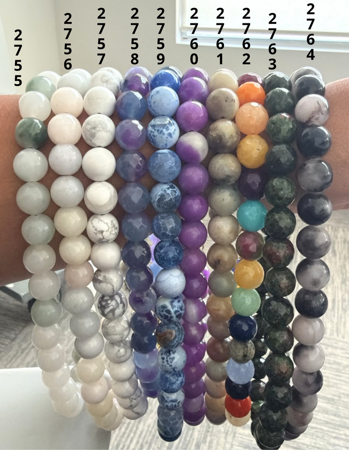 Choker Bolitas Piedra Natural 12 mm