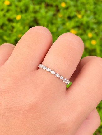 Anillo Mini Estrellas Zirconias