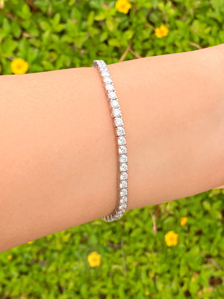Pulsera Tennis Moissanita 4.8 CT