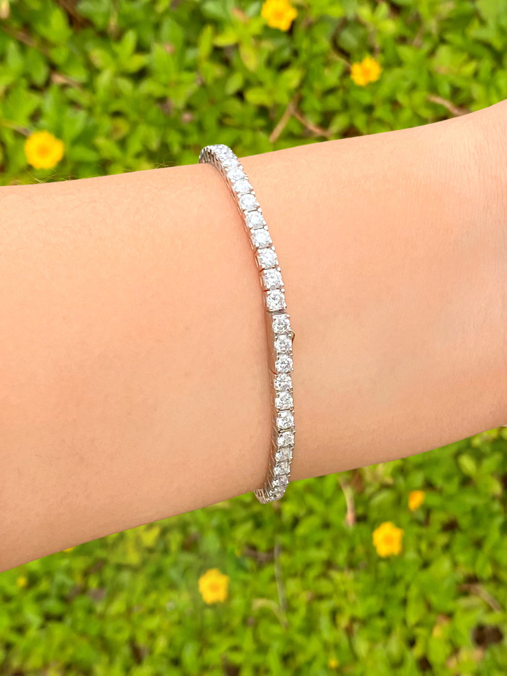 Pulsera Tennis Moissanita 5.3 CT