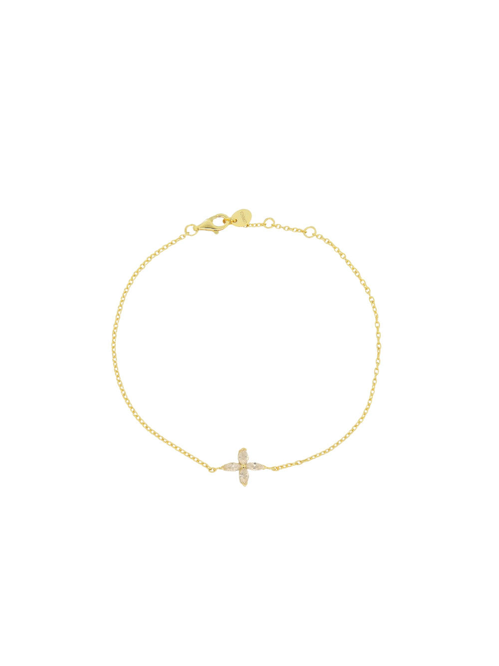 Pulsera Con Flor Zirconia