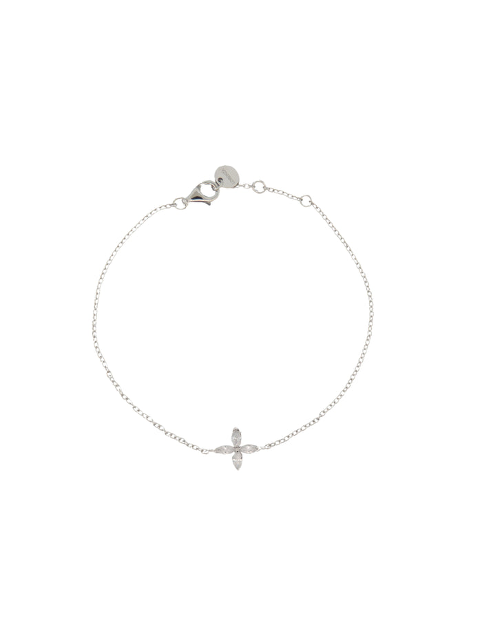 Pulsera Con Flor Zirconia