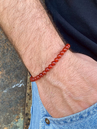 Pulsera Pieda Cornalina 6 mm