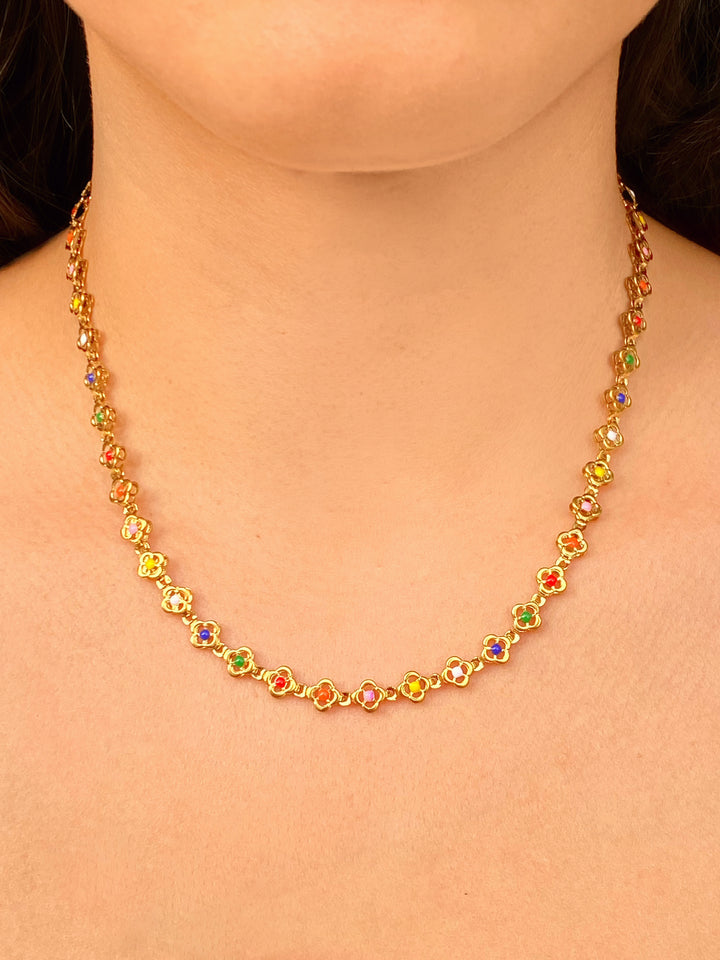 Collar Flores De Colores
