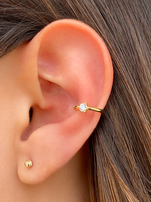 Ear Cuff Con Mini Zirconia