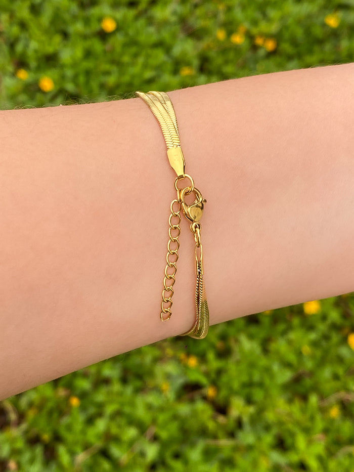Pulsera Planchada Trenzada