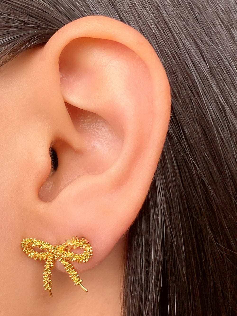 Par Arete Moño Con Textura