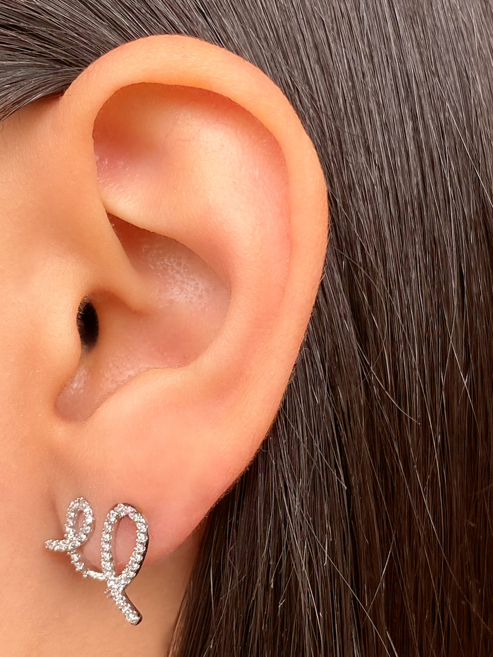 Par Arete Doble Lazo Zirconias