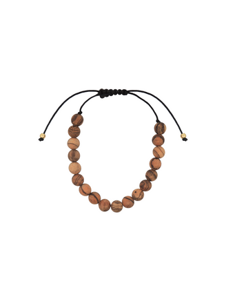 Pulsera Bolitas Madera de Agar