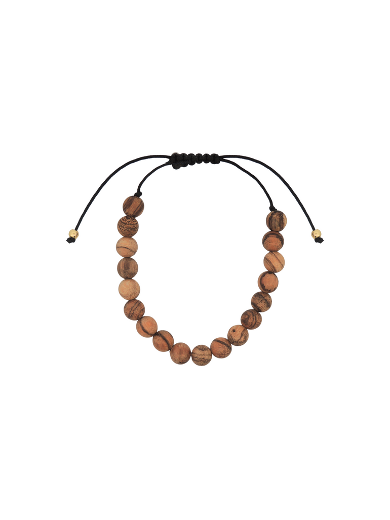 Pulsera Bolitas Madera de Agar