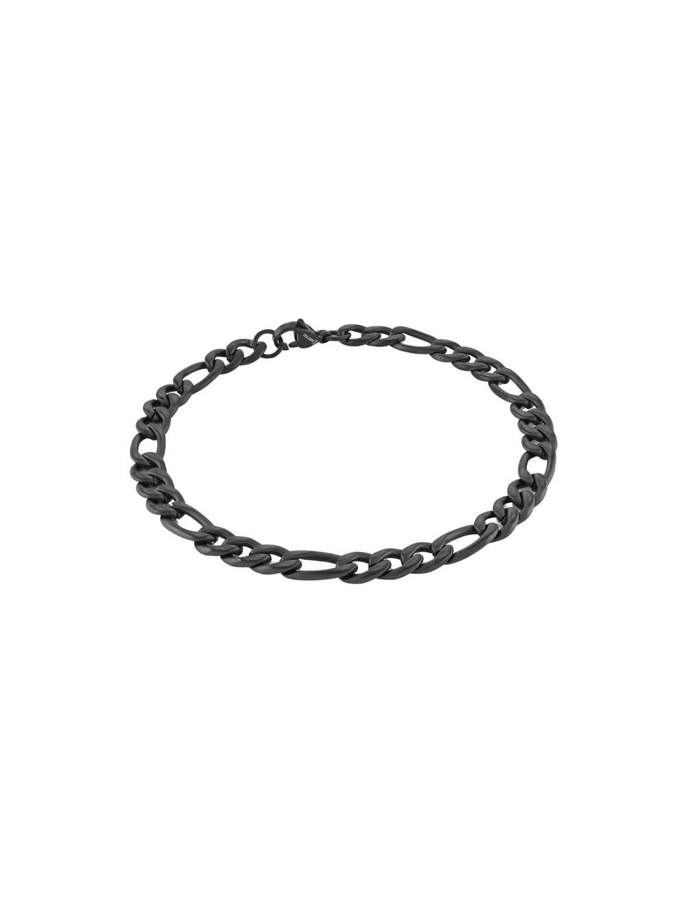 Pulsera Eslabon 6 mm Negro Mate