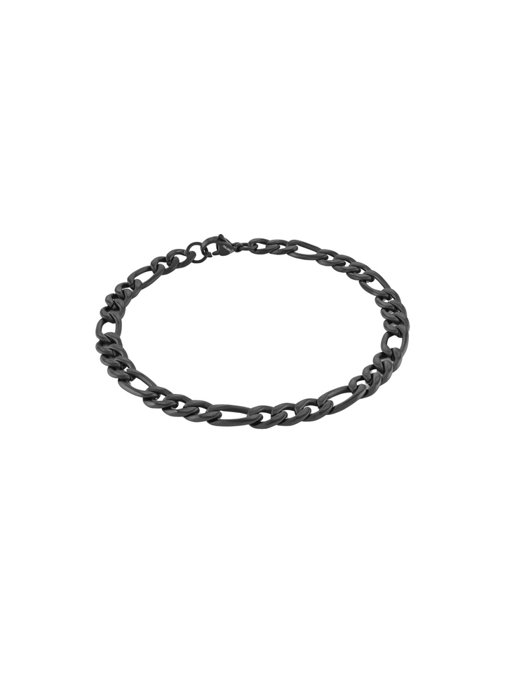 Pulsera Eslabon 6 mm Negro Mate