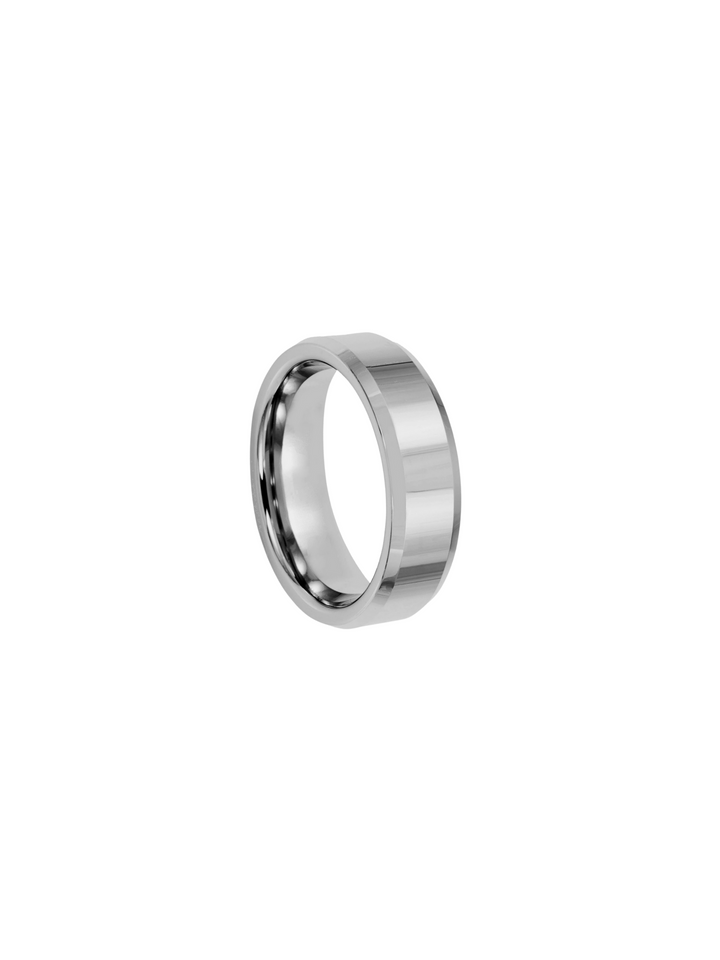 Anillo Pulido Plateado 6 mm