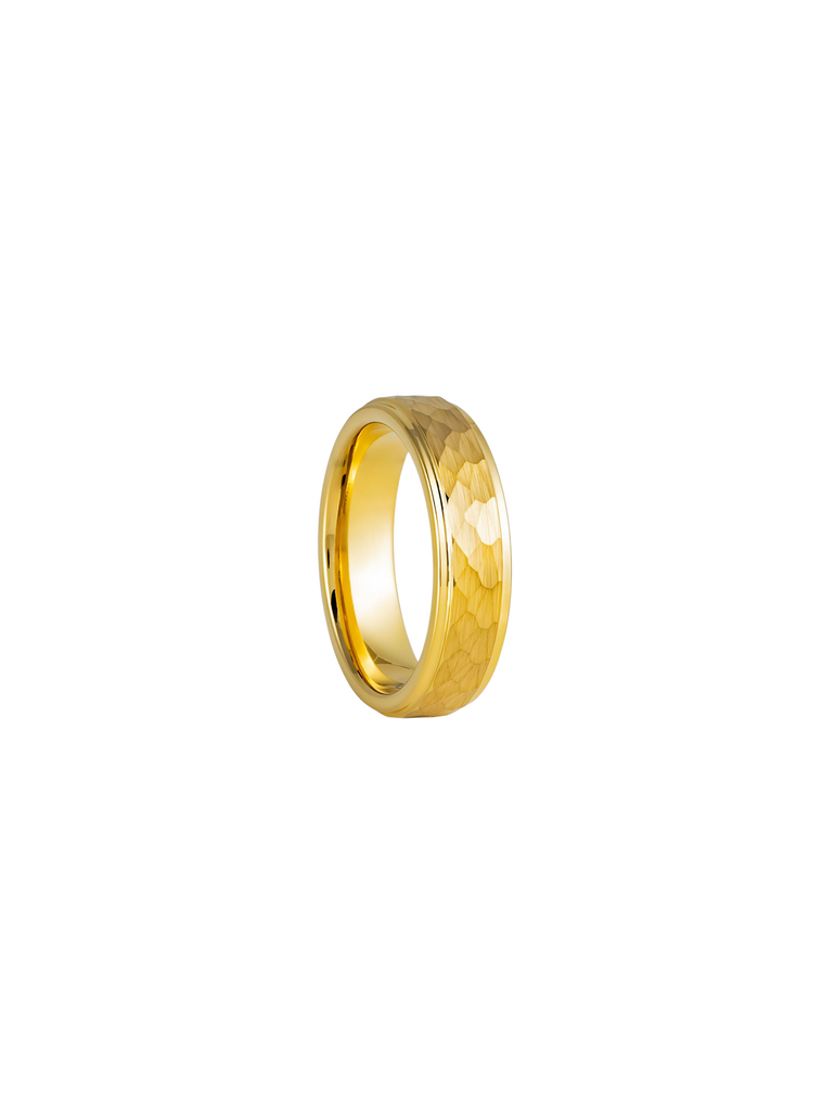 Anillo HoneyComb Dorado 6 mm