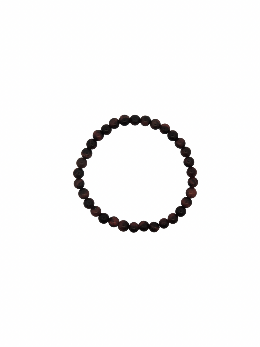 Pulsera Piedra Ojo De Tigre Rojo 6 mm
