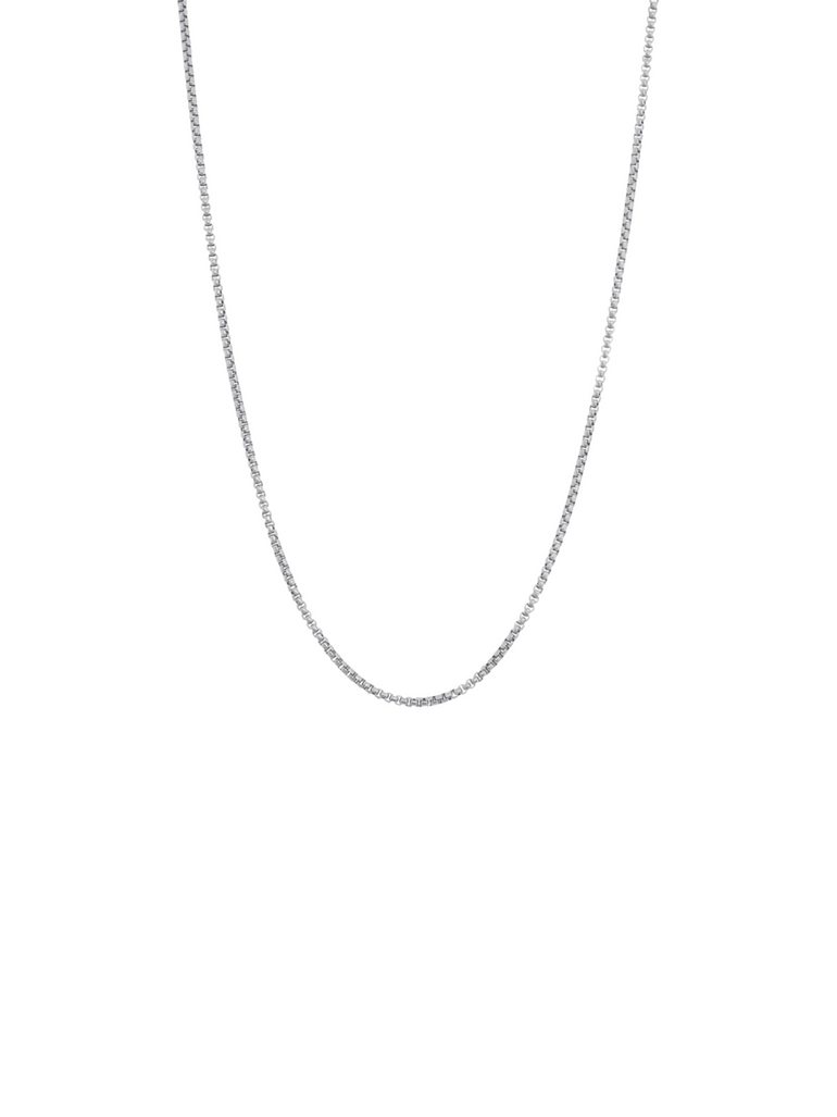 Cadena Plateada Eslabon Cerrado 2 mm