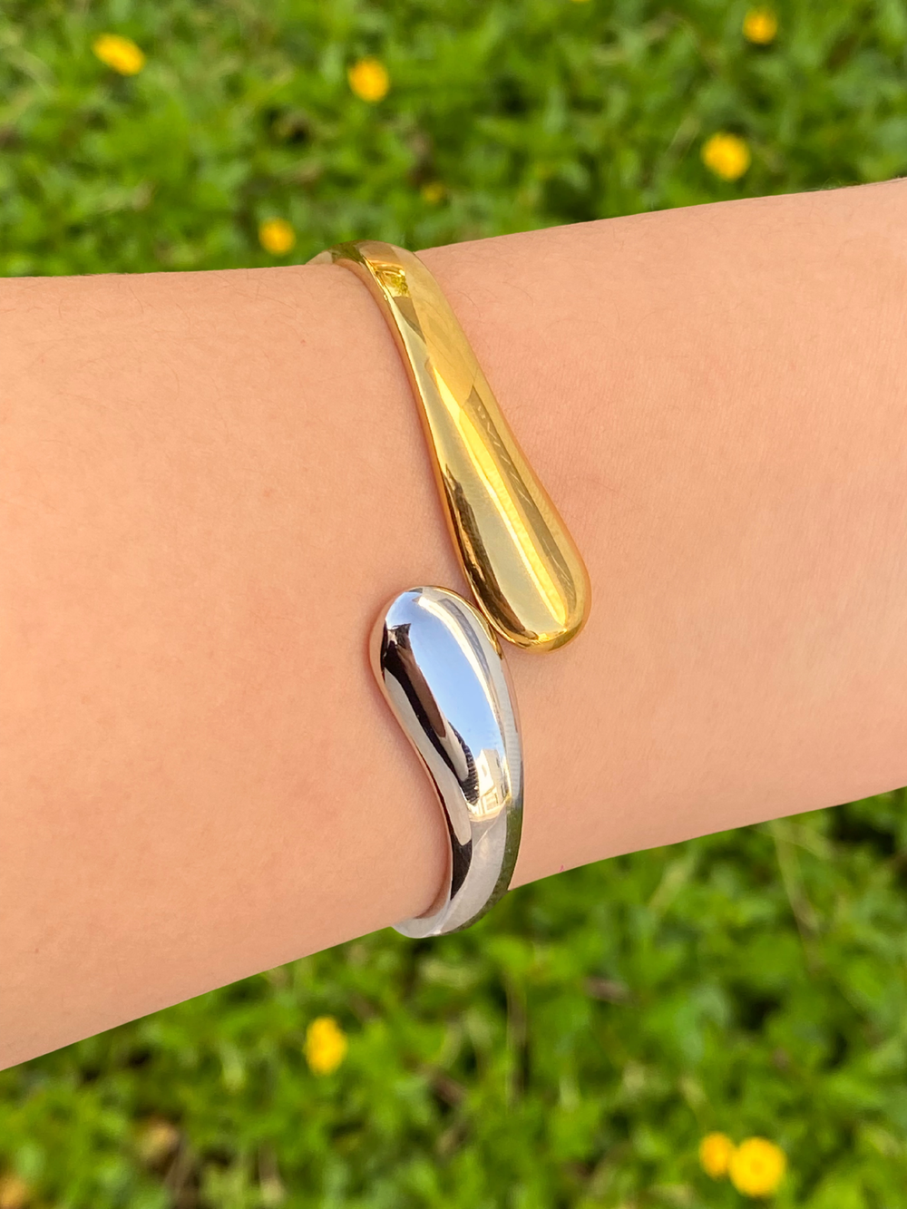 Brazalete Doble Gota Cruzado