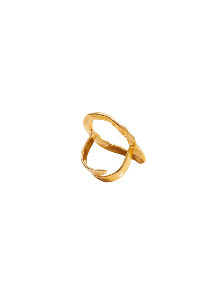 Anillo Contorno Ovalado Chunky